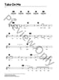 Take On Me piano sheet music cover